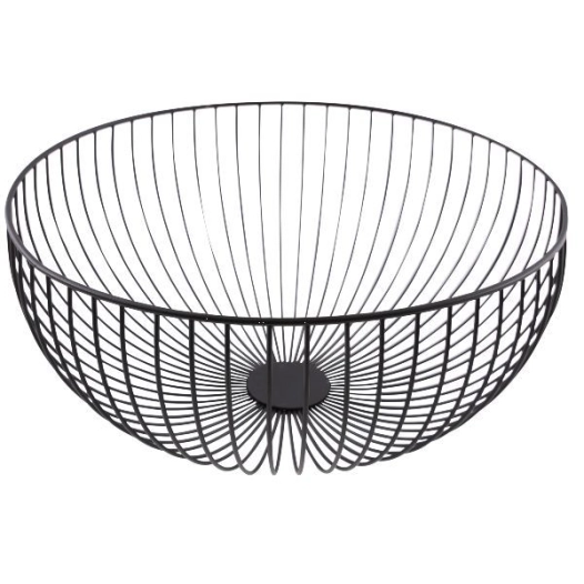 corbeille à fruits 35 cm noire - wire - point virgule