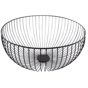 corbeille à fruits 35 cm noire - wire - point virgule