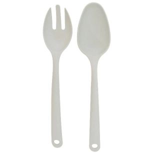 couverts à salade 25 cm vert - plant fiber - point virgule