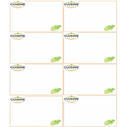 lot de 50 feuilles de 8 étiquettes t à l'italienne - merico