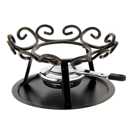 réchaud savoyard 23 cm noir - forgé - table et cook