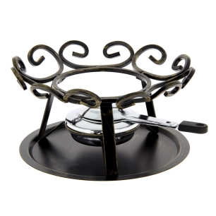 réchaud savoyard 23 cm noir - forgé - table et cook