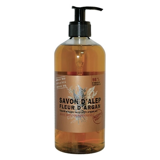 savon d'alep liquide fleur d'argan 500 ml - aleppo soap