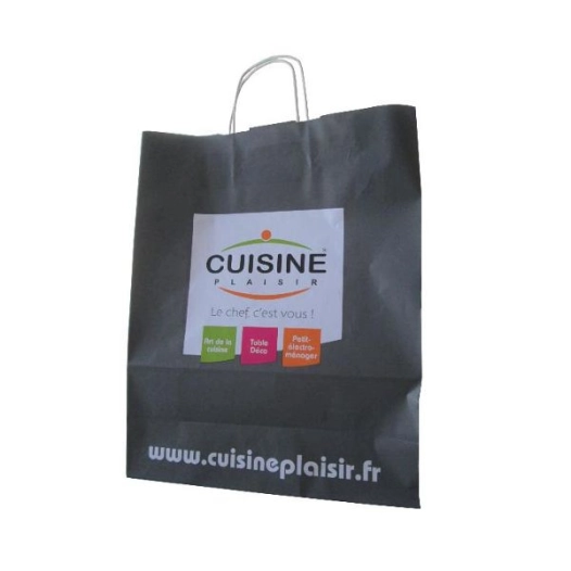 lot de 300 sacs kraft cp gris petit modèle - cuisine plaisir - cuisine plaisir