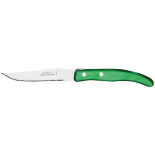 6 couteau à steak vert - berlingot - claude dozorme