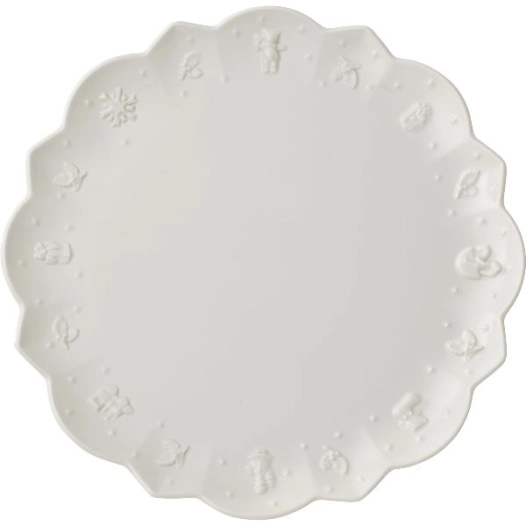 6 assiette plate 29,5 cm blanche - toy’s delight royal classic - villeroy et boch
