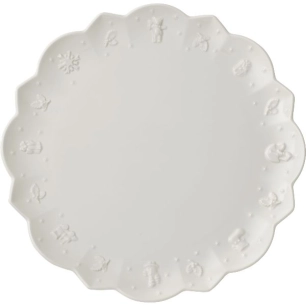assiette plate 29,5 cm blanche - toy’s delight royal classic - villeroy et boch