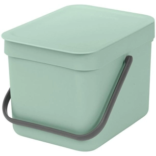 poubelle 6 l jade green - sort & go - brabantia