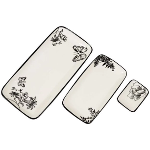 set 3 plats rectangulaires - pechino - wd lifestyle