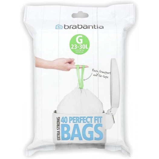 sacs poubelle - perfectfit code g (23-30 litres) - brabantia