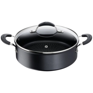 sauteuse 2 anses 26 cm + couvercle - tempra - lagostina