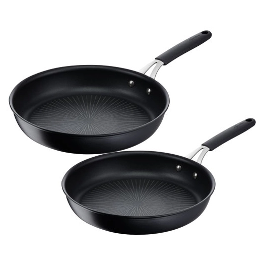 set 2 poêles 24 et 28 cm - tempra - lagostina