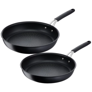 set 2 poêles 24 et 28 cm - tempra - lagostina
