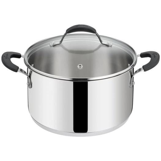 faitout 26 cm + couvercle - tempra inox - lagostina