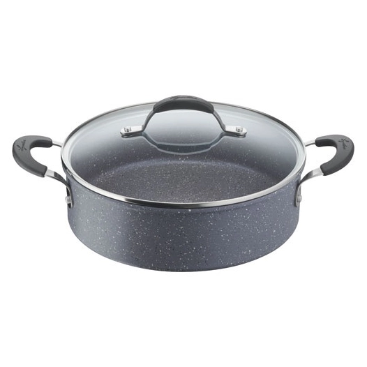 sauteuse 26 cm + couvercle - tempra minéral - lagostina