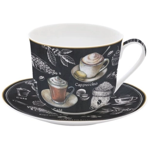 coffret tasse déjeuner 40 cl - barista - easy life