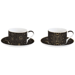 coffret 2 tasses déjeuner 24 cl - céleste - easy life