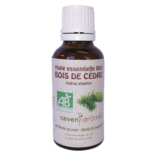 huile essentielle bois de cèdre 50 ml - ceven aromes