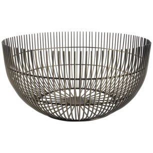 panier métallique 25 cm vintage or - iris - sp collection