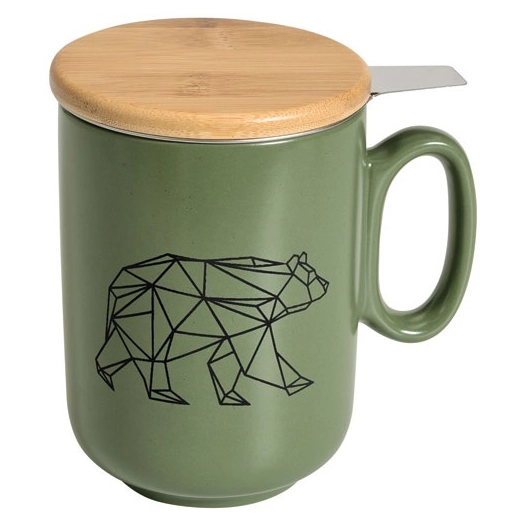 tisanière 45 cl kaki & ours - origami - table et cook