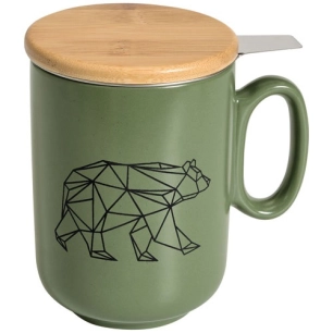 tisanière 45 cl kaki & ours - origami - table et cook