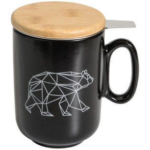 tisanière 45 cl noire & ours - origami - table et cook