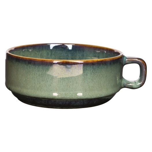 6 bol à soupe 12.5 cm avec anse - jade - cosy & trendy