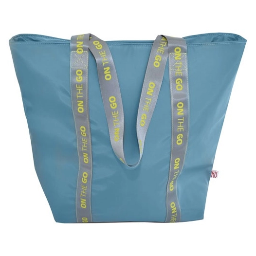 sac shopping isotherme lunch bag 3,7 l turquoise - on the go fluor - iris