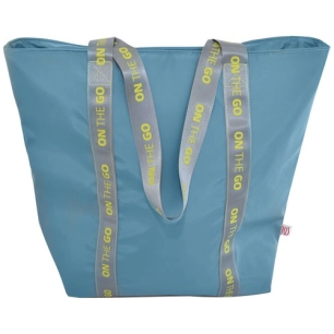 sac shopping isotherme lunch bag 3,7 l turquoise - on the go fluor - iris