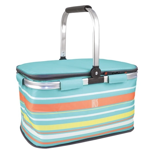 panier pique-nique isotherme 20 l bleu - picnic summer - iris