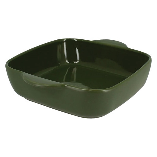 plat à four carré 24 cm vert - octave - menastyl