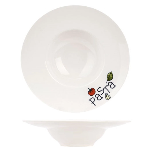 6 assiette à pâtes 27 cm - pasta - cosy & trendy