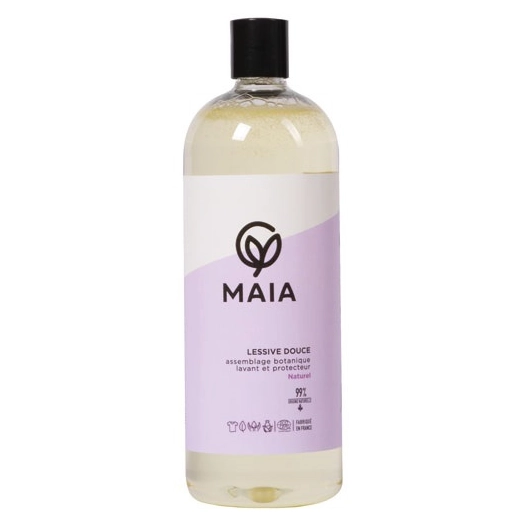 lessive douce naturelle sans parfum 1 l - maia