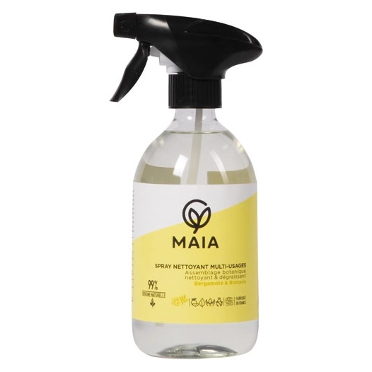 spray nettoyant multi-usages bergamote & romarin 500 ml - parfait - maia