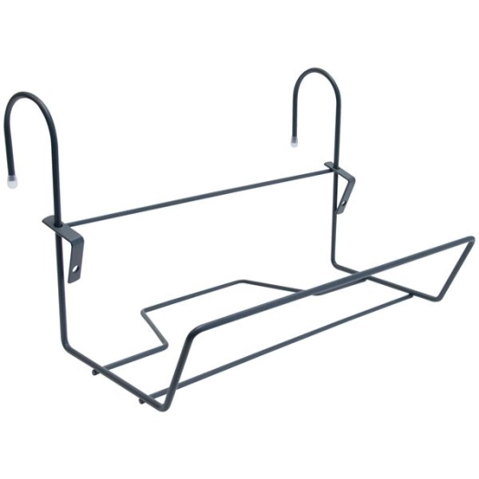 support jardinière crochet fer rond 35x14cm anthracite - louis moulin