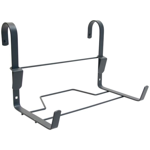 support jardinière crochet fer plat 35x18cm anthracite - louis moulin