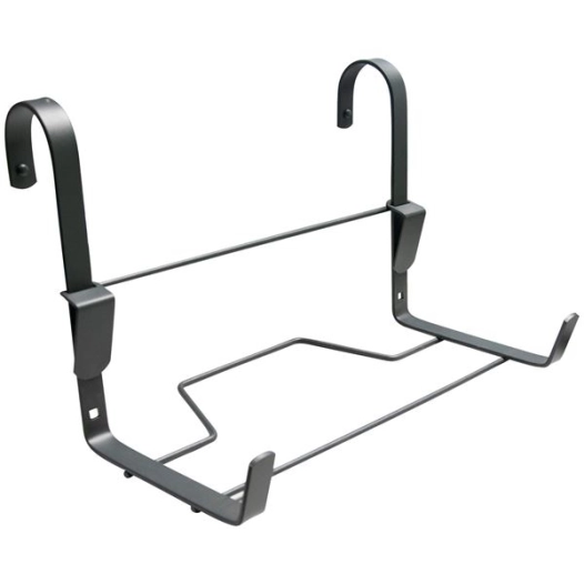 support jardinière crochet fer plat 35x14cm anthracite - louis moulin