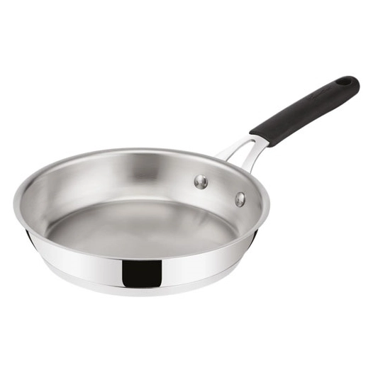 poêle 24 cm - tempra inox - lagostina