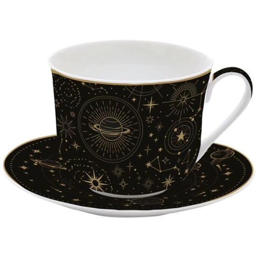 coffret tasse déjeuner 40 cl - céleste - easy life