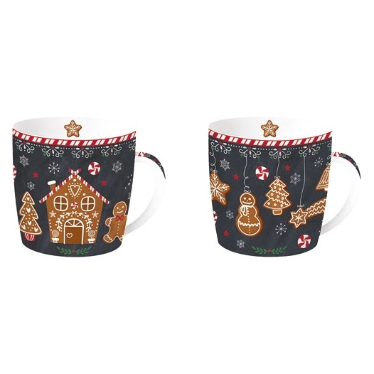 coffret 2 mugs 35 cl - pain d'épices - easy life