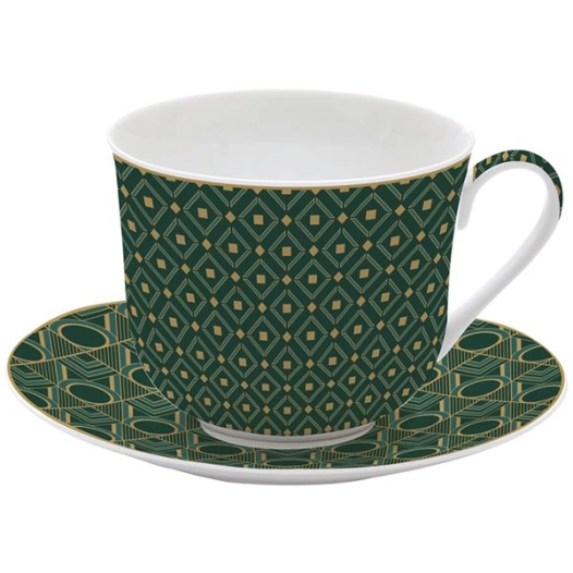 coffret tasse déjeuner 40 cl - charleston - easy life