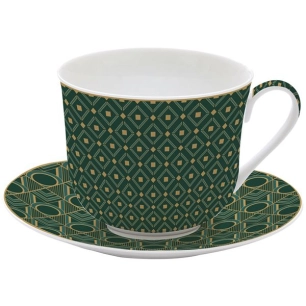 coffret tasse déjeuner 40 cl - charleston - easy life