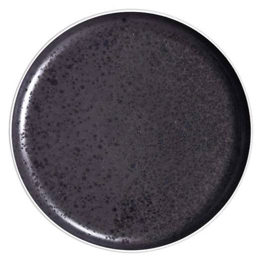 assiette plate 26 cm - aster granit - medard de noblat