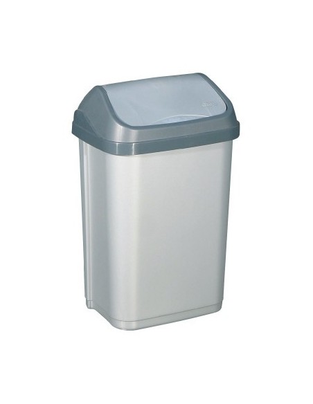 Poubelle 50 litres fourre-tout gris