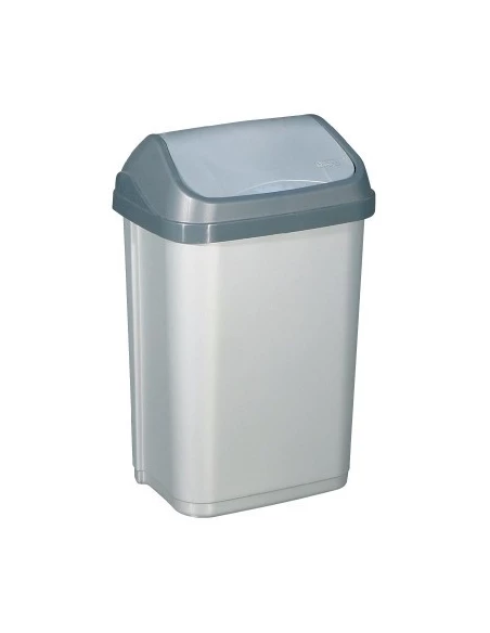 Poubelle 50 litres fourre-tout gris