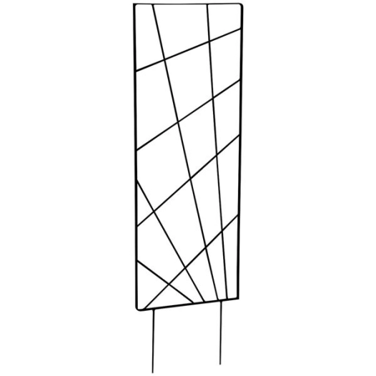 treillis à piquer mandala 30x100cm anthracite - louis moulin