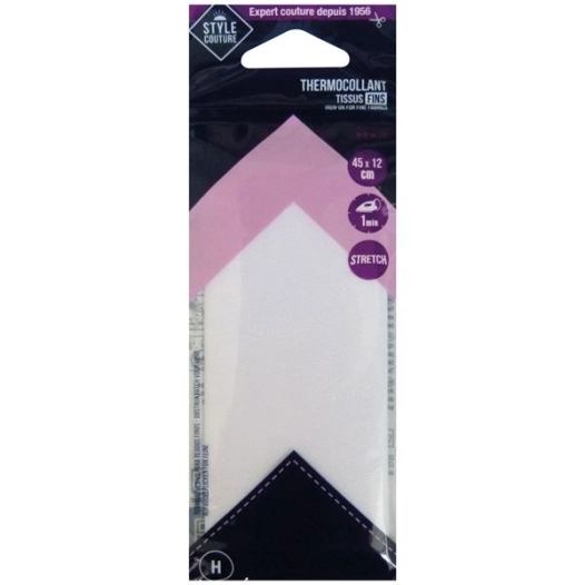 thermocollant neutre 45x12cm tissus fins - crea pecam
