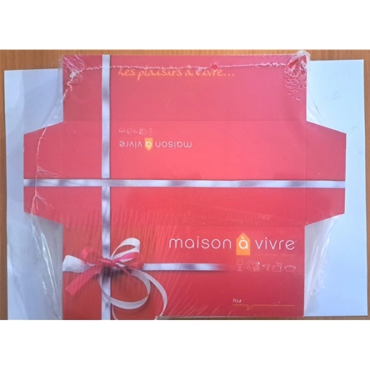 100 pochette cheque cadeau - cent pour cyan