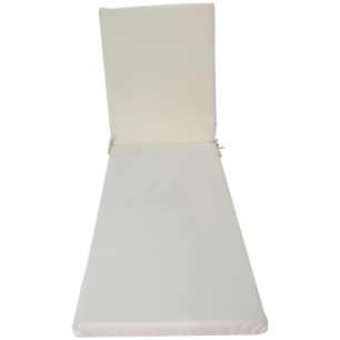 coussin bain de soleil déhoussable monte carlo ivoire 185x5 - delumi