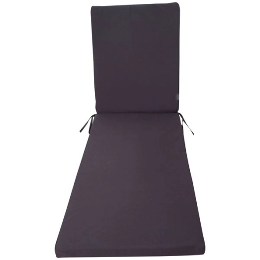 coussin bain de soleil déhoussable monte carlo ardoise185x5 - delumi